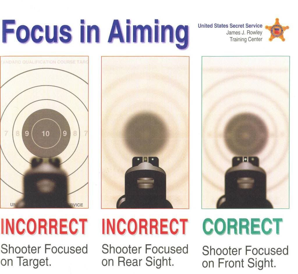 Focus on FRONT SIGHT or TARGET?