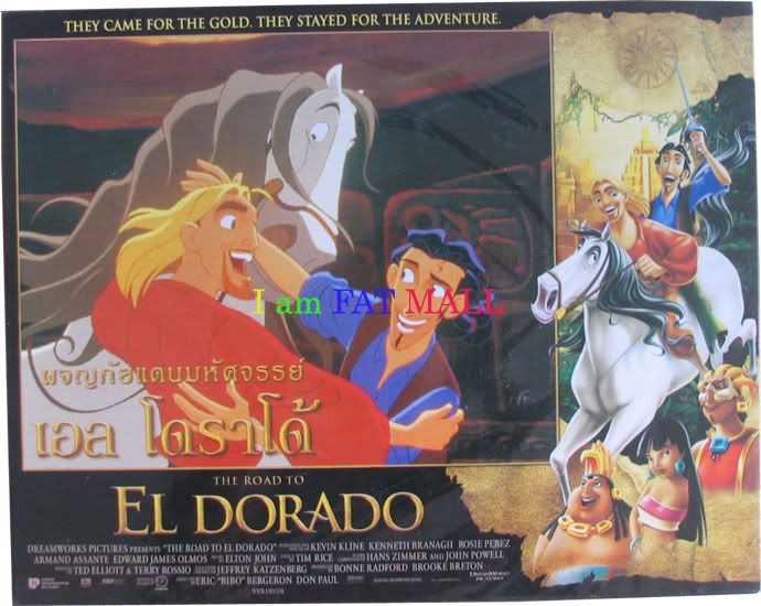 Details about The ROAD to EL DORADO movie Lobby Card Animation