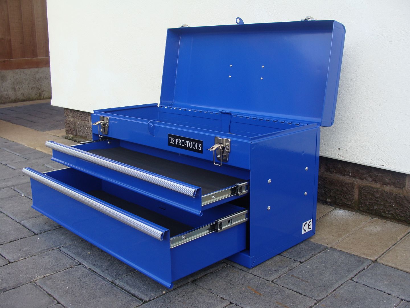 DAMAGED/RETURN(DI 723) US PRO PORTABLE TOOL CHEST TOOL BOX BLUE