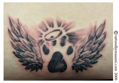 Tattoos wing paw print tattoojpg picture by FeliciaStone Photobucket
