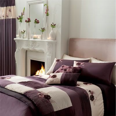 Purple Luxury Bedding Sets on Rosina Purple Plum Double Duvet Cover Bedding Set Ebay