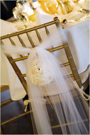Tulle can make even fugly chairs look dreamy