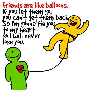 friends are like balloons