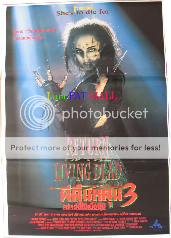 Return of The Living Dead 3 Thai Poster Melinda Clarke