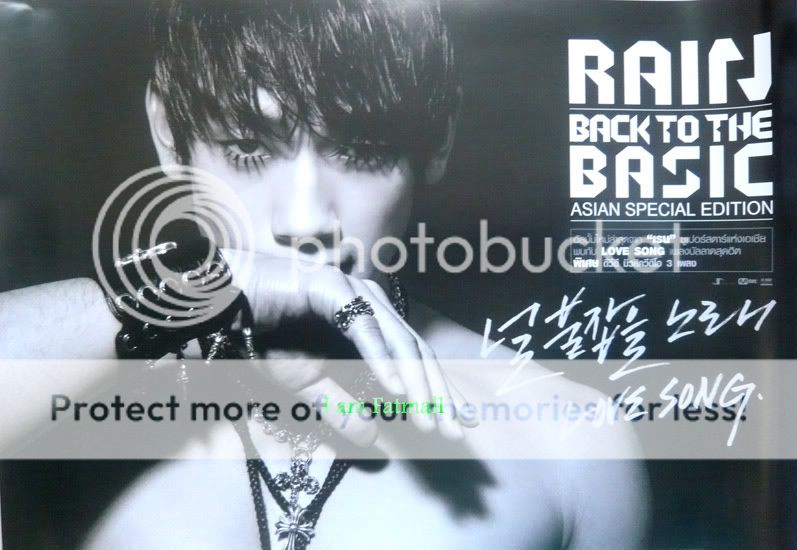 RAIN BACK TO BASIC Authentic promo POSTER Korean BI 10  